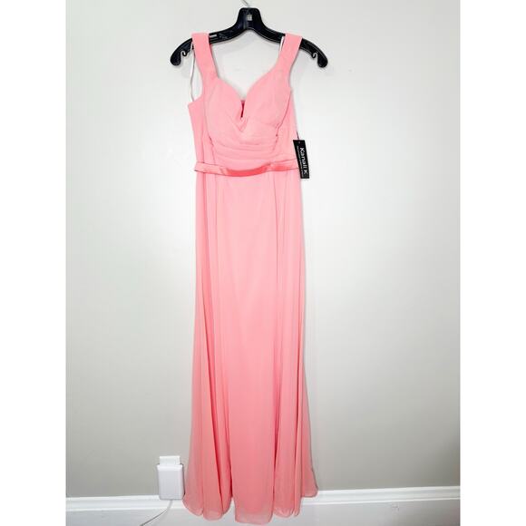 Kanali K Womens Dress Pink Melon Bridesmaid Gown NEW Unaltered - Picture 1 of 7